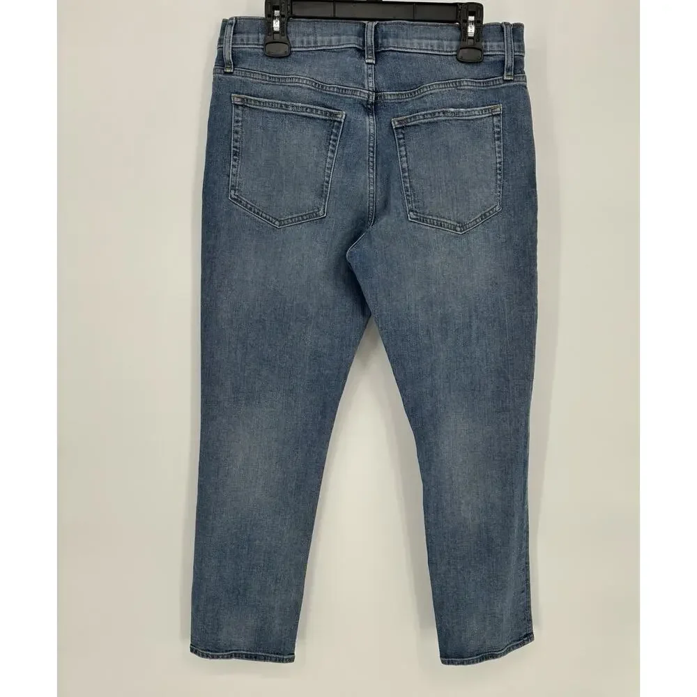 J Crew Flex Straight Fit Men's Jeans W33 L30 Medium Wash Stretch Denim $128 - Picture 2 of 7